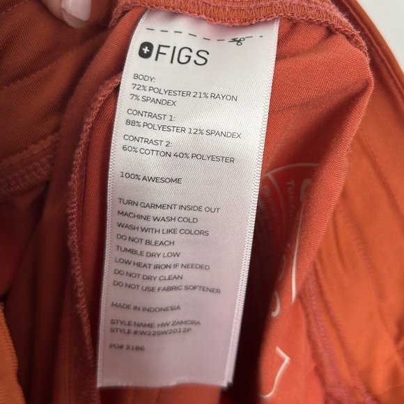 FIGS Zamora Jogger Scrub Workwear Nurse Pants in color Terracotta size XXS P - Picture 8 of 12